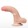 Телесный фаллоимитатор Sliding Skin Dual-Layered 7.0 - 17,5 см.