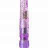 Фиолетовый вибратор High-Tech fantasy с клиторальным лепестком - 21 см.