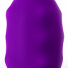 Фиолетовый вибратор JOS TATY с пульсирующими шариками - 21,5 см.