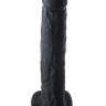 Черный фаллоимитатор-гигант XXL Dildo - 38 см.