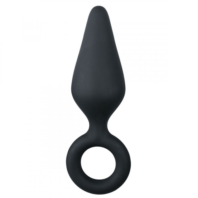 Черная анальная пробка Pointy Plug - 15,5 см.
