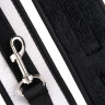 Серебристо-черные наручники Anonymo