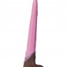 Розовый фаллоимитатор  Олень  - 34 см.