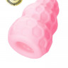 Розовый рельефный мастурбатор Flaff