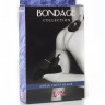 Чёрные меховые оковы на ноги BONDAGE