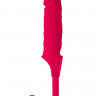 Розовая насадка на пенис с анальной втулкой-шаром 