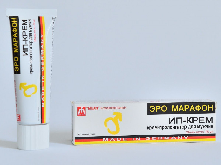 Пролонгирующий интимный крем Milan ERO Marathon EP-creme - 28 мл.