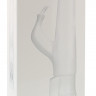 Белый вибратор с клиторальным отростком Kelsi - 18,5 см.