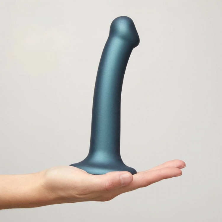 Голубой фаллоимитатор Mono Density Dildo Size M - 16 см.