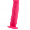 Розовый анальный фаллоимитатор на подошве-присоске - 13,5 см.