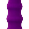 Фиолетовый вибромассажер BULBED VIBE - 16 см.