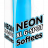 Голубой вибромассажер с загнутым кончиком XL G-Spot Softees - 16,2 см. Голубой вибромассажер с загнутым кончиком XL G-Spot Softees - 16,2 см.