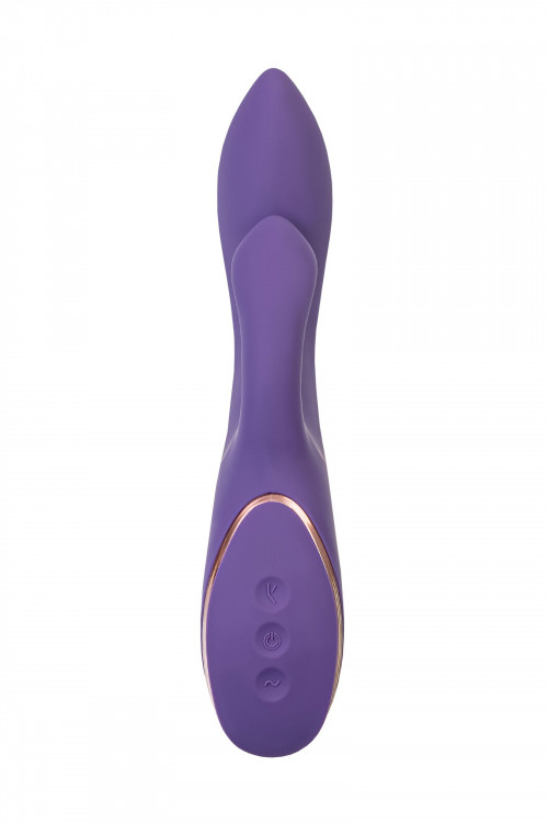 Фиолетовый вибратор-кролик Fingie с функцией Come-Hither - 21,6 см.