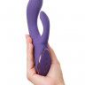 Фиолетовый вибратор-кролик Fingie с функцией Come-Hither - 21,6 см.