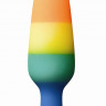 Радужная пробка Colours Pride Edition Pleasure Plug Small - 11 см. Радужная пробка Colours Pride Edition Pleasure Plug Small - 11 см.