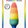 Радужная пробка Colours Pride Edition Pleasure Plug Small - 11 см. Радужная пробка Colours Pride Edition Pleasure Plug Small - 11 см.