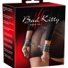 Наручники Bad Kitty с фиксацией цепочкой на двух карабинах Наручники Bad Kitty с фиксацией цепочкой на двух карабинах