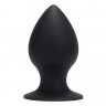 Большая черная анальная втулка среднего размера PLUG MY ASS SILICONE MEDIUM - 10 см.