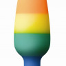 Радужная пробка Colours Pride Edition Pleasure Plug Medium - 13,3 см. Радужная пробка Colours Pride Edition Pleasure Plug Medium - 13,3 см.