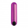 Лиловая вибропуля 10X Rechargeable Vibrating Metallic Bullet