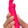 Розовая вибропуля с ушками Rechargeable Rabbit Ears Bullet Vibrator