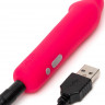 Розовая вибропуля с ушками Rechargeable Rabbit Ears Bullet Vibrator