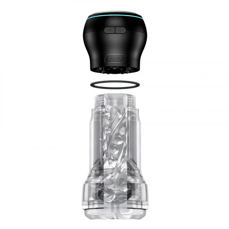 Набор PowerBlow   Feel Pocket Stroker Crystal: мастурбатор и интерактивная насадка