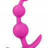 Розовая анальная цепочка Luxe Be Me 3 - 13,3 см.