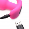 Розовая анальная вибропробка с пультом ДУ 21X Remote Control Vibrating Silicone Butt Plug - 10,4 см. Розовая анальная вибропробка с пультом ДУ 21X Remote Control Vibrating Silicone Butt Plug - 10,4 см.