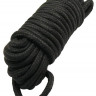 Черная верёвка для бондажа и декоративной вязки - 10 м.