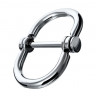 Серебристые наручники в форме восьмерки Metal - размер S