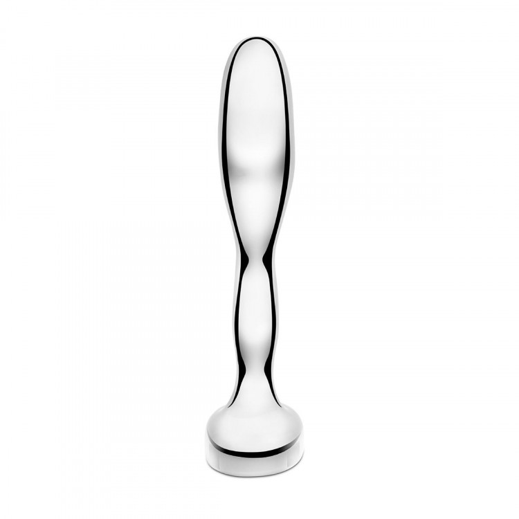 Стальной стимулятор простаты Stainless Steel Prostate Plug - 11,5 см.