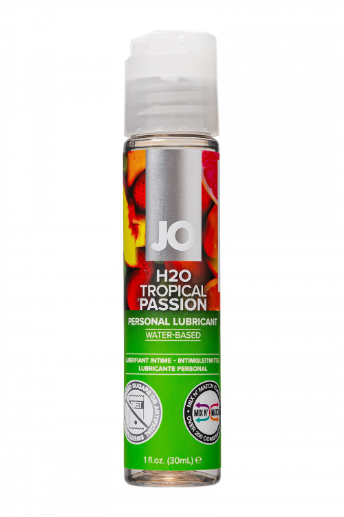 Смазка с ароматом тропических фруктов JO Flavored Tropical Passion - 30 мл.