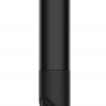 Черный мини-вибратор Rick с пультом - 8,6 см.