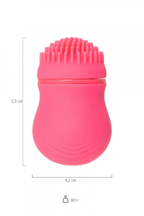 Розовый стимулятор клитора PPP CURU-CURU BRUSH ROTER