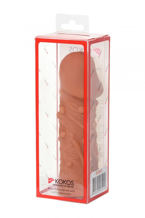 Насадка фаллического вида с венками и шишечками Extreme Sleeve 006 L-size - 16,4 см.