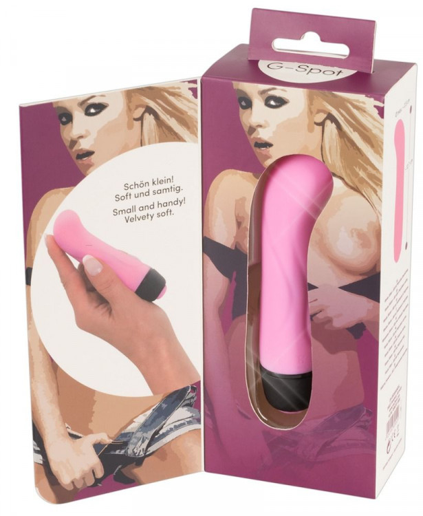 Розовый мини-вибратор Mini G-Vibe - 12,7 см.