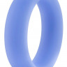 Голубое люминесцентное кольцо Silicone Glo Cock Ring