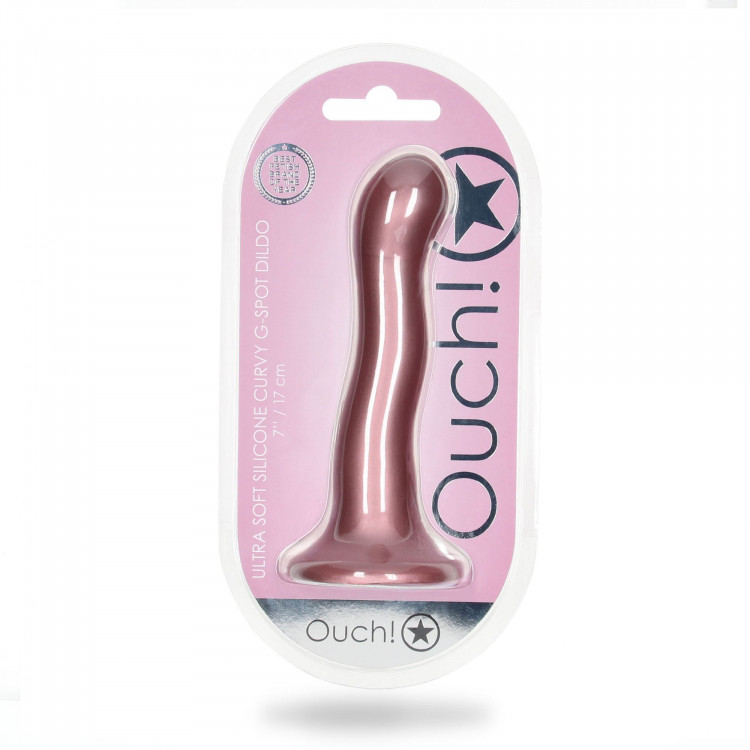 Розовый фаллоимитатор Ultra Soft - 18 см.