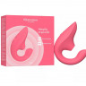 Розовый вибромассажер для двойной стимуляции Womanizer Blend