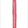 Розовый фаллоимитатор с хребтом - 36 см.