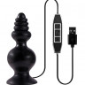 Чёрная фигурная пробка с вибрацией, работающая от USB, MENZSTUFF SPINDLE 10FUNCTION BUTT PLUG Чёрная фигурная пробка с вибрацией, работающая от USB, MENZSTUFF SPINDLE 10FUNCTION BUTT PLUG