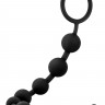 Черная анальная цепочка 10 Anal Beads - 31,8 см.