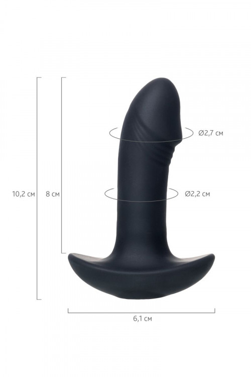 Черный вибростимулятор простаты PPP Enkakuzeccho DEEP ANAL VIBE - 10,2 см.