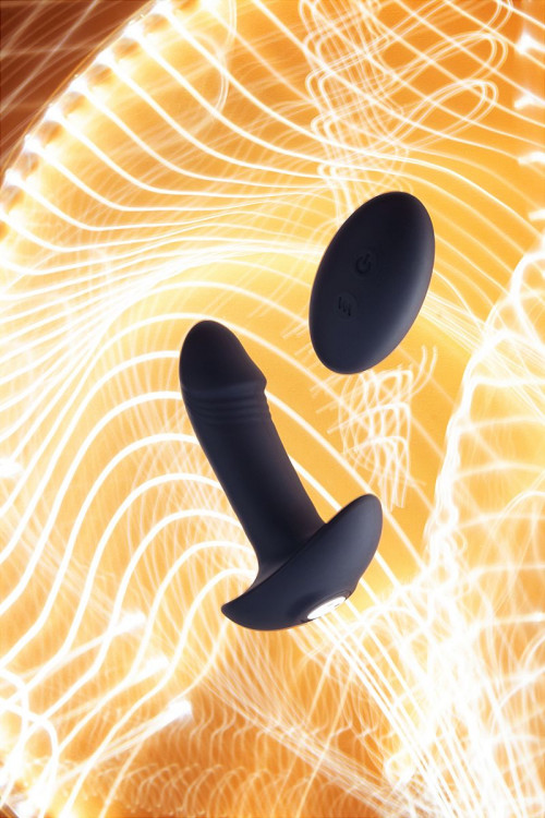 Черный вибростимулятор простаты PPP Enkakuzeccho DEEP ANAL VIBE - 10,2 см.