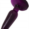 Фиолетовая анальная пробка HONEY DOLLS - 16 см.