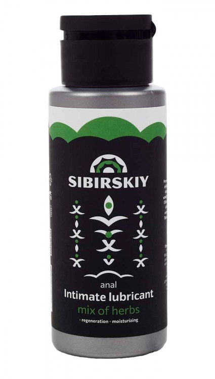 Анальный лубрикант на водной основе SIBIRSKIY с ароматом луговых трав - 100 мл.