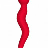 Красный жезловый вибромассажёр Cassi - 21 см.