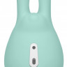 Зеленый клиторальный стимулятор Love Bunny с ушками - 9,5 см.