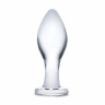 Прозрачная округлая анальная пробка Classic Glass Butt Plug - 10 см. Прозрачная округлая анальная пробка Classic Glass Butt Plug - 10 см.